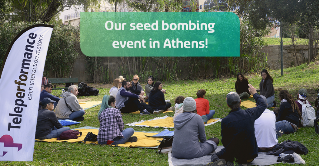 Our seed bombing event in Athens!