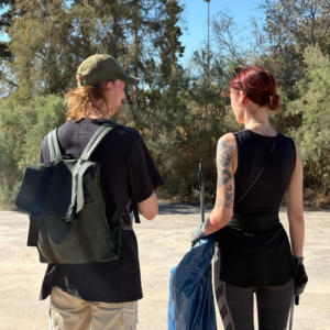 TP Volunteers. a boy and a girl, During World Clean Up Day 2025 - Athens, Marina Kallithea