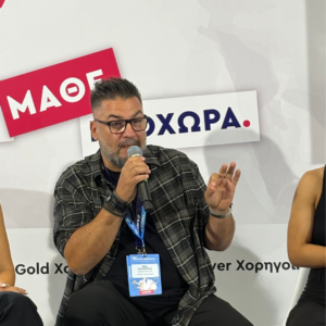 HR Talent Sourcing Manager of TP in Greece, Elias Aggelopoulos, at the Kariera.gr Career Day 2025
