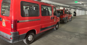 2 Hellenic Fire Department Vehicles at our TP Premises in Moscato